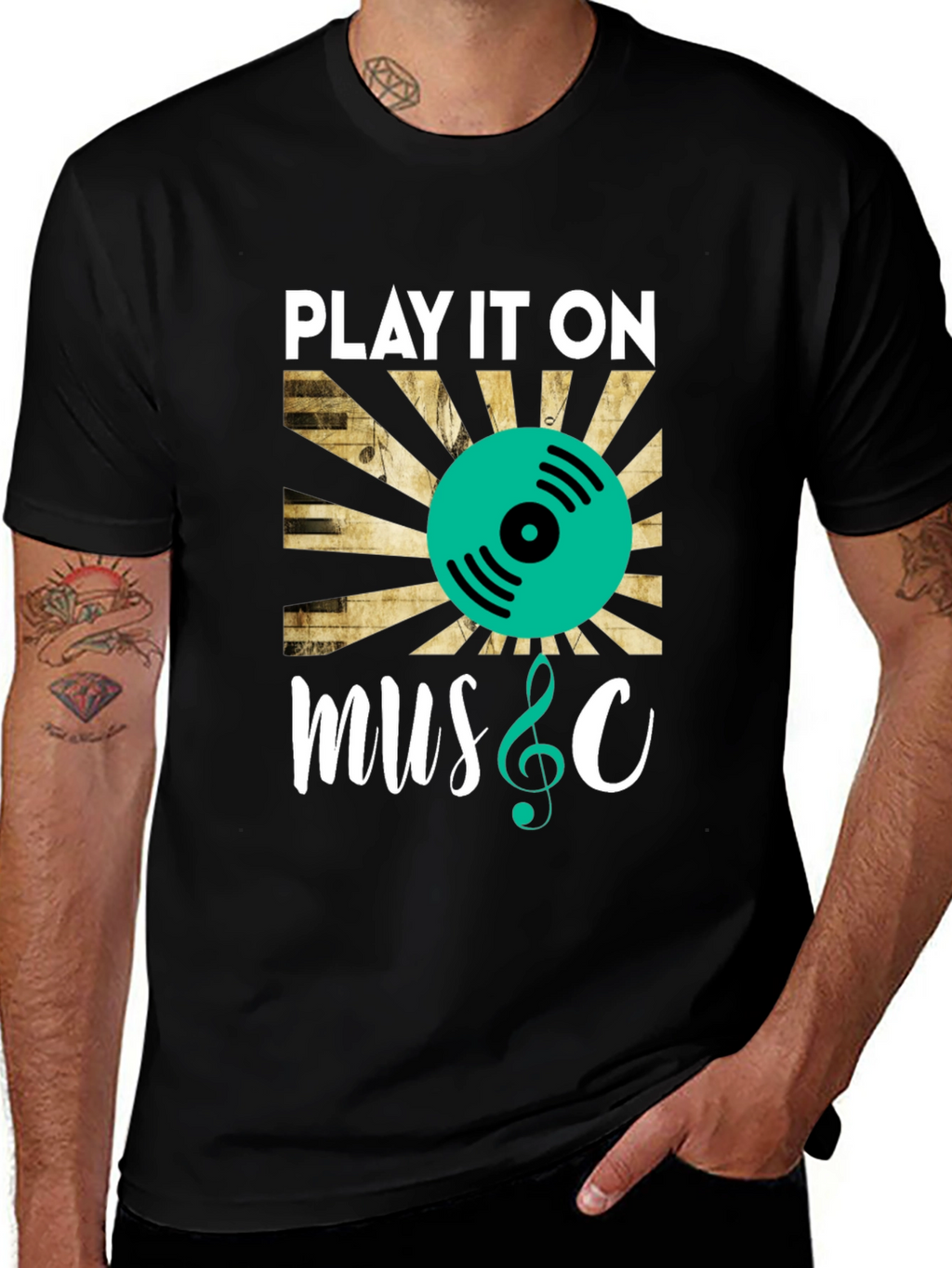 Play It On Music Graphic Tee