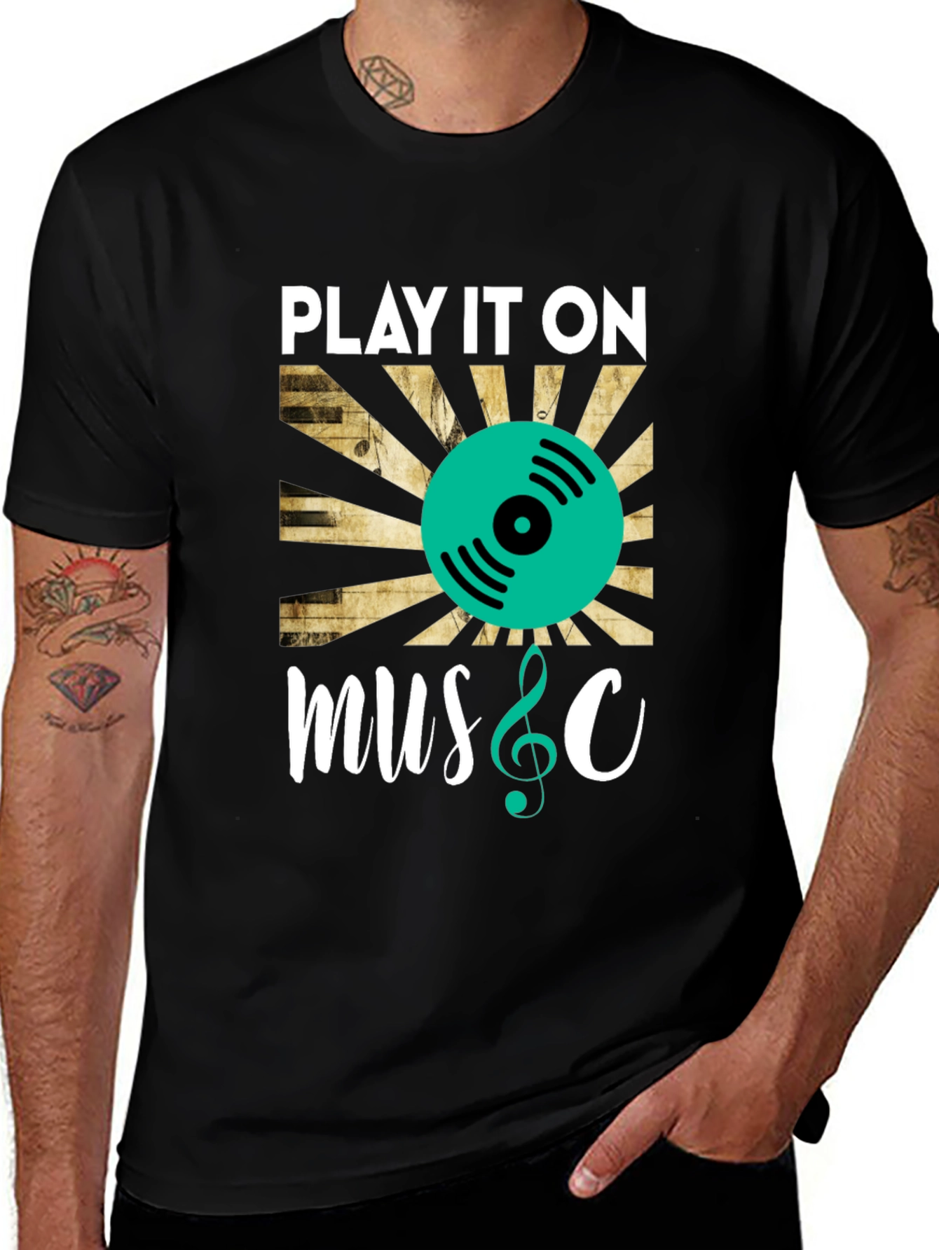 Play It On Music Graphic Tee