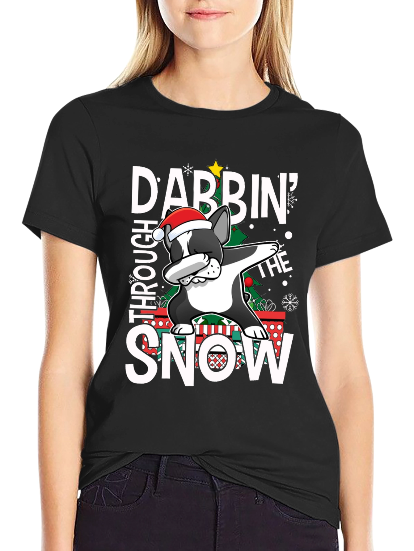 Dabbin Through the Snow Graphic T-Shirt