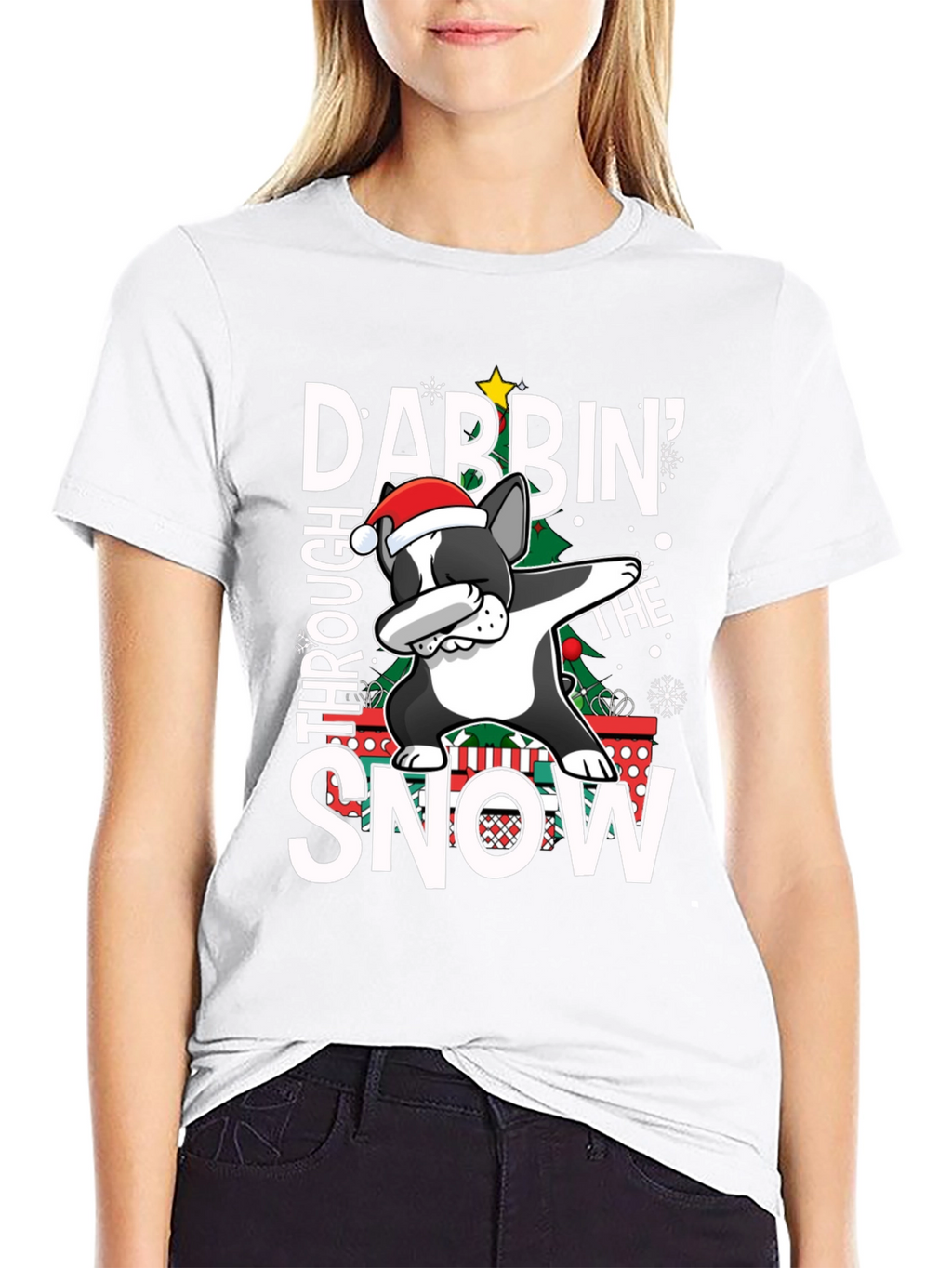 Dabbin Through the Snow Graphic T-Shirt