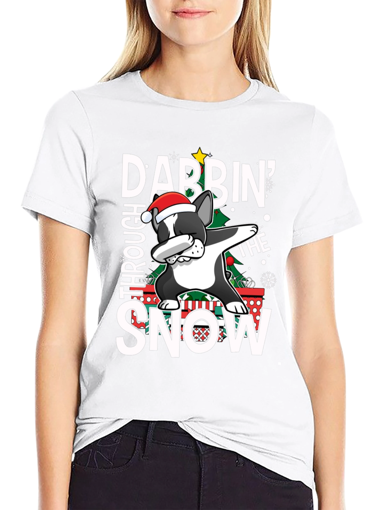 Dabbin Through the Snow Graphic T-Shirt