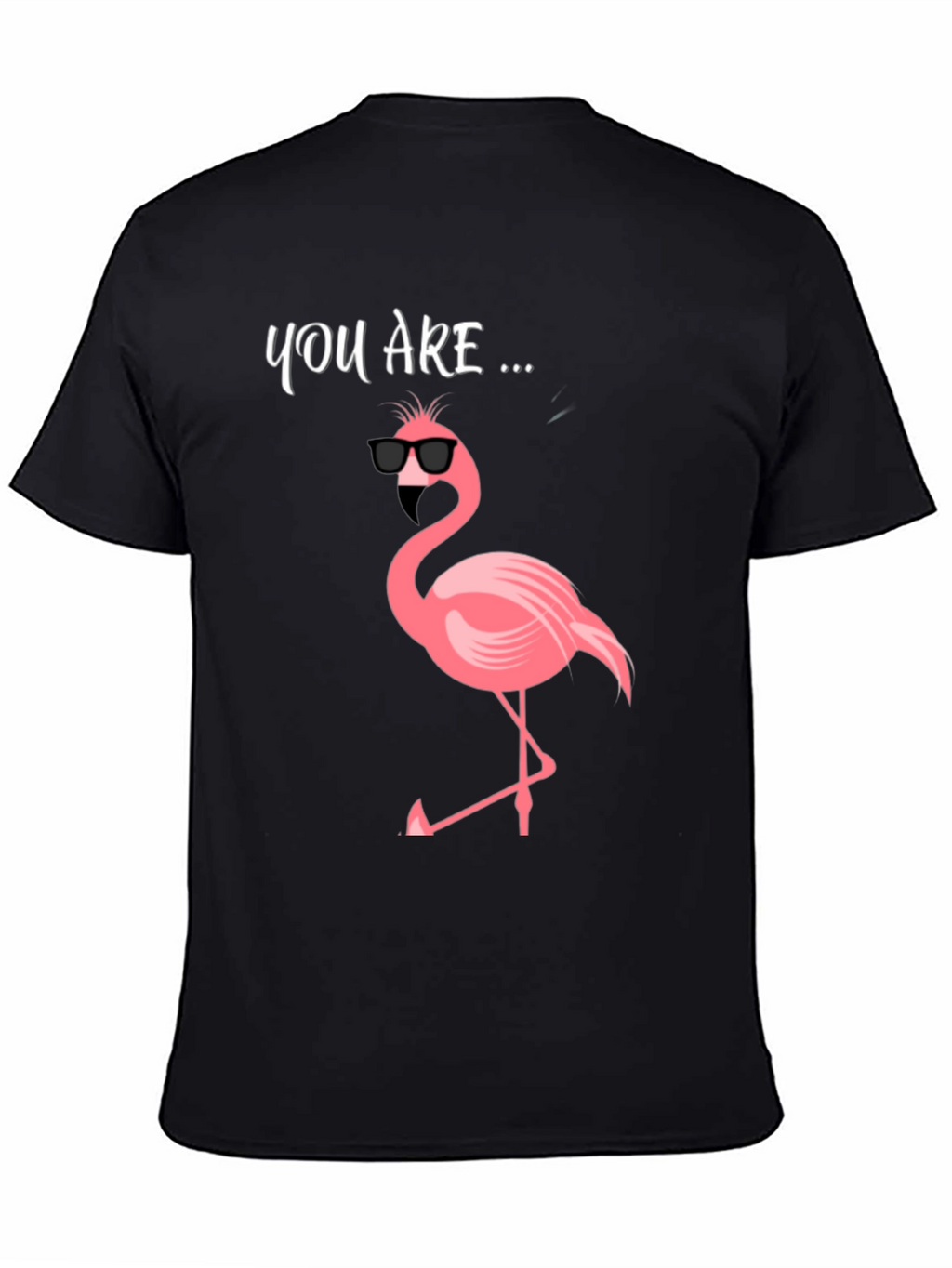 Cool Flamingo Graphic Tee - Mens Black T-Shirt