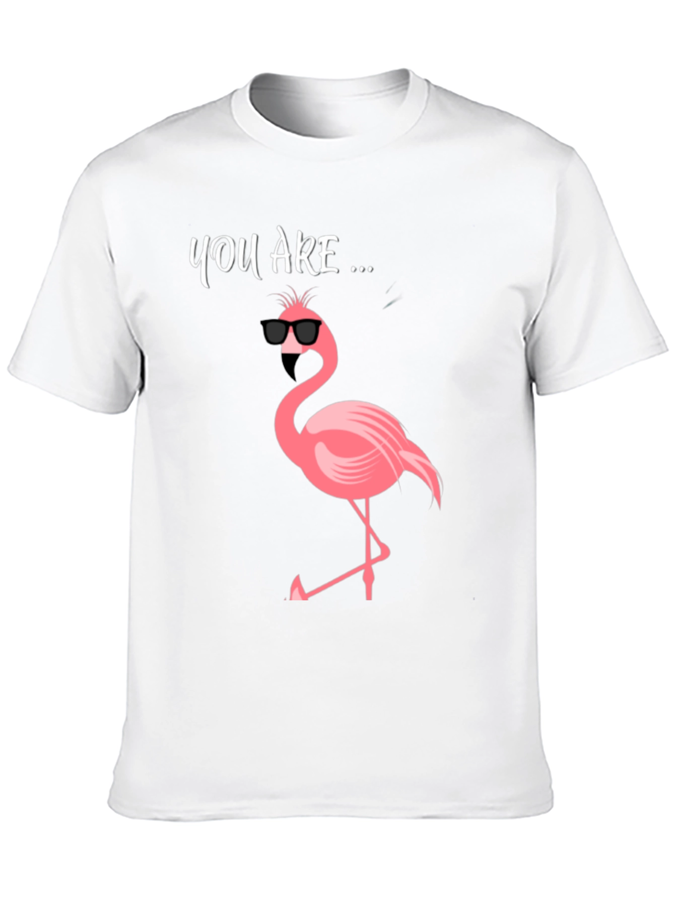 Cool Flamingo Graphic Tee - Mens Black T-Shirt