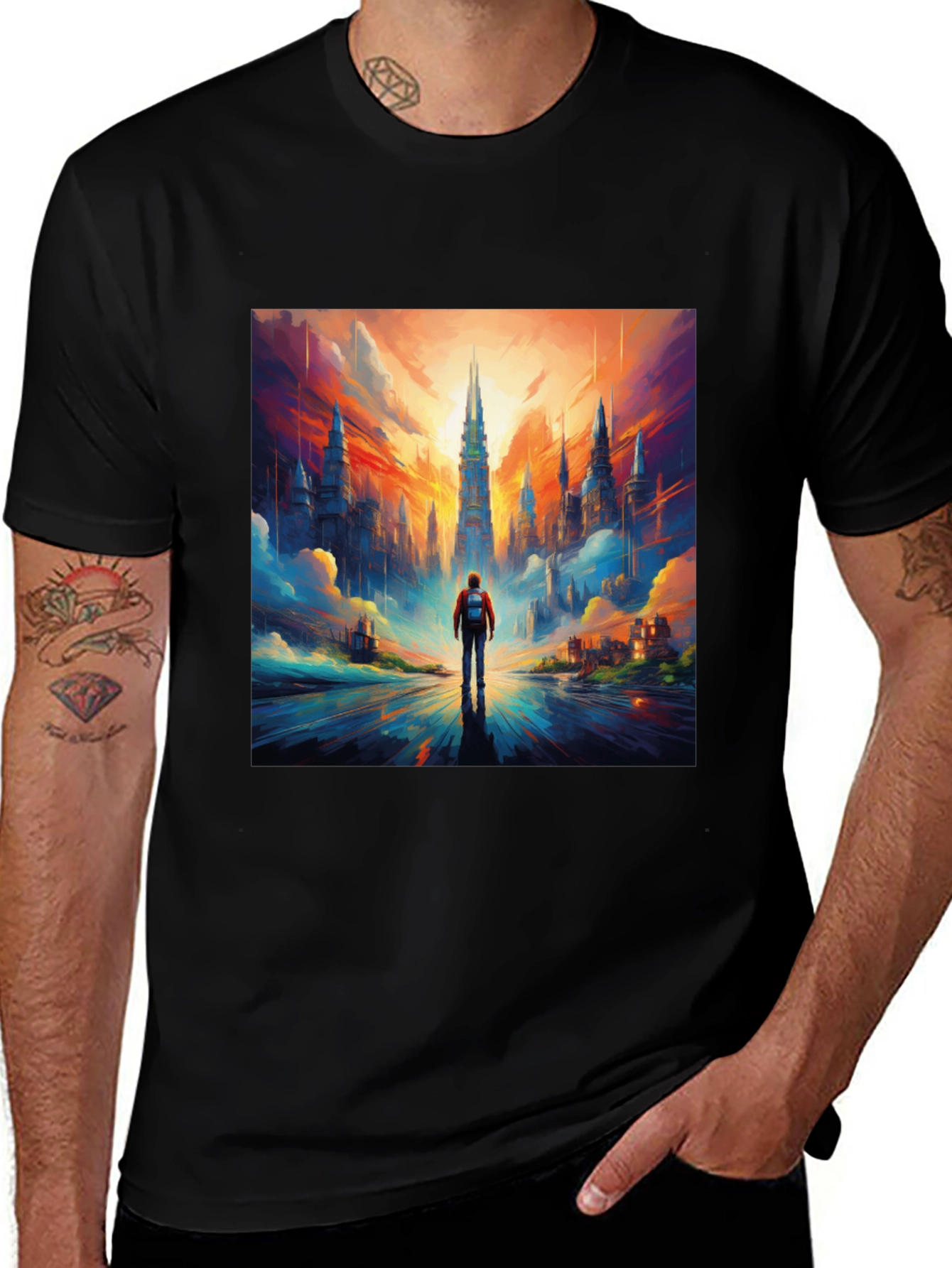 Cityscape Graphic Tee - Bold Urban Style