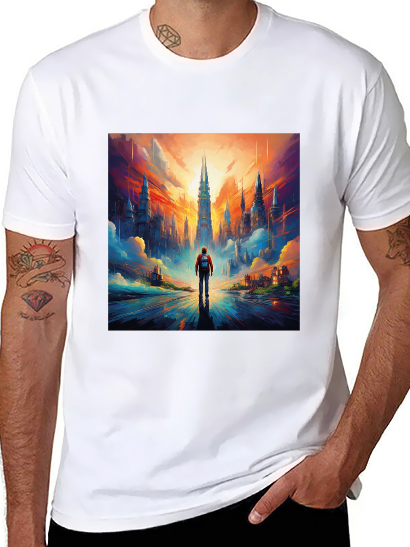 Cityscape Graphic Tee - Bold Urban Style