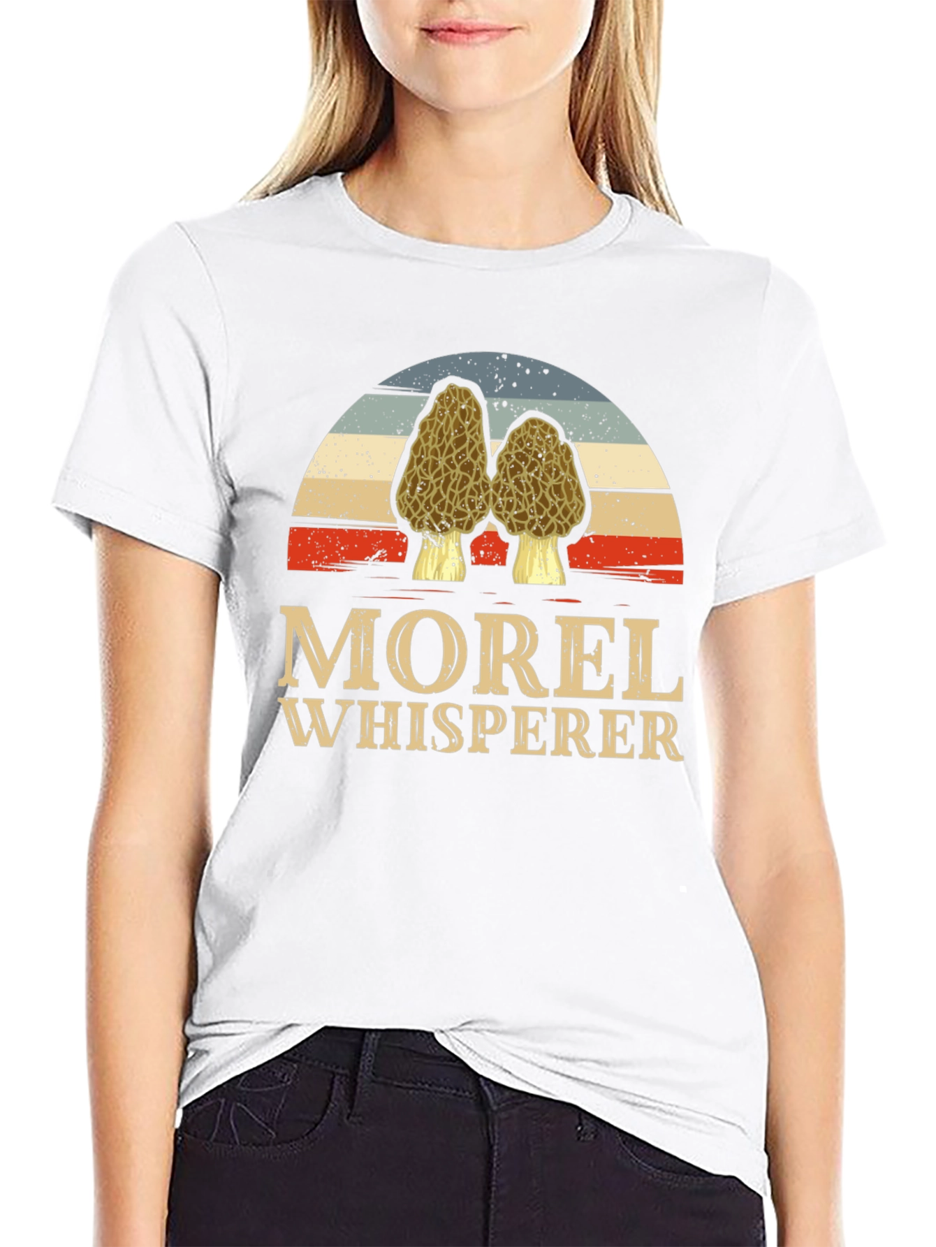 Morel Whisperer T-Shirt Mushroom Hunting Tee