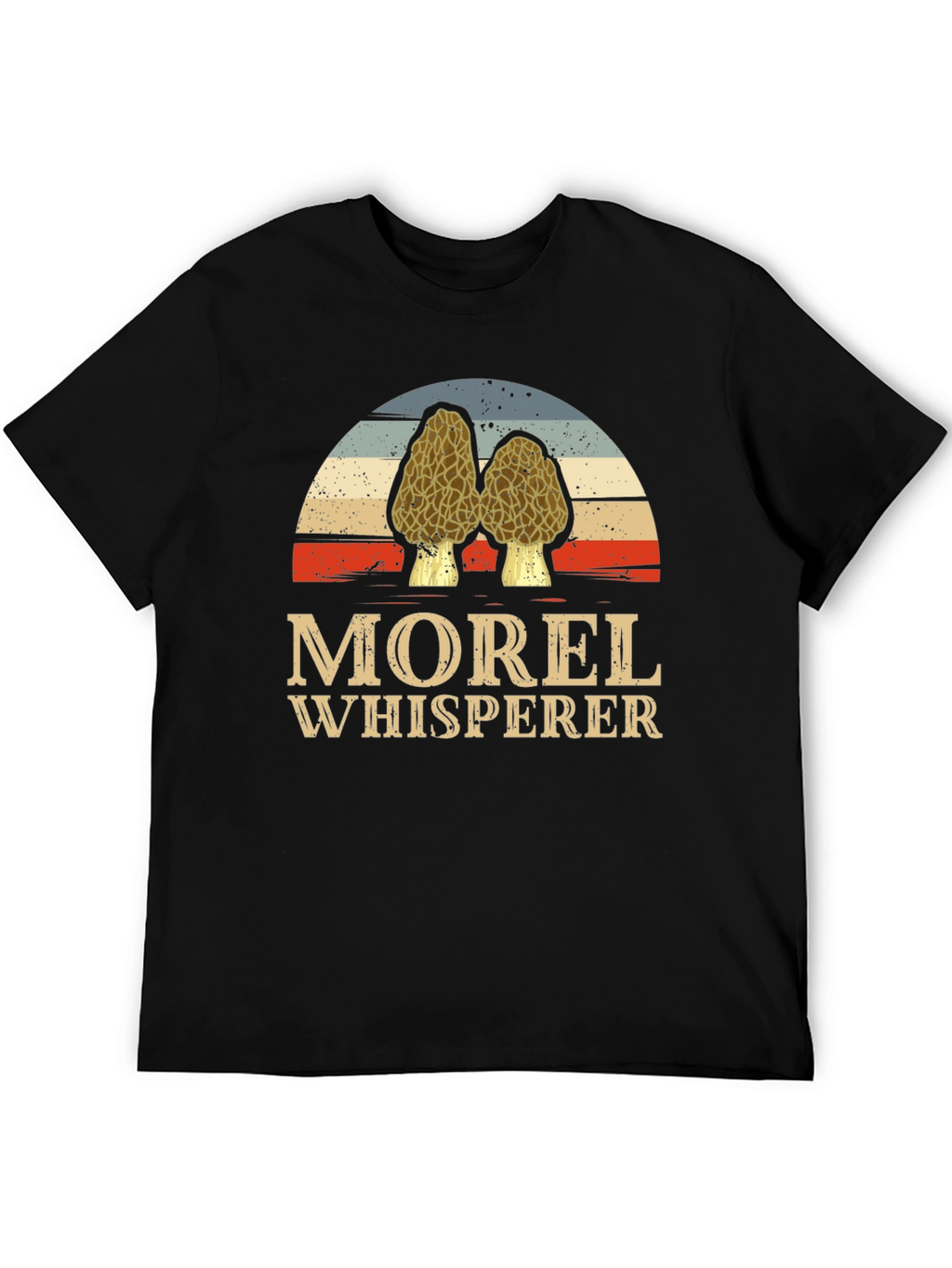 Morel Whisperer T-Shirt Mushroom Hunting Tee