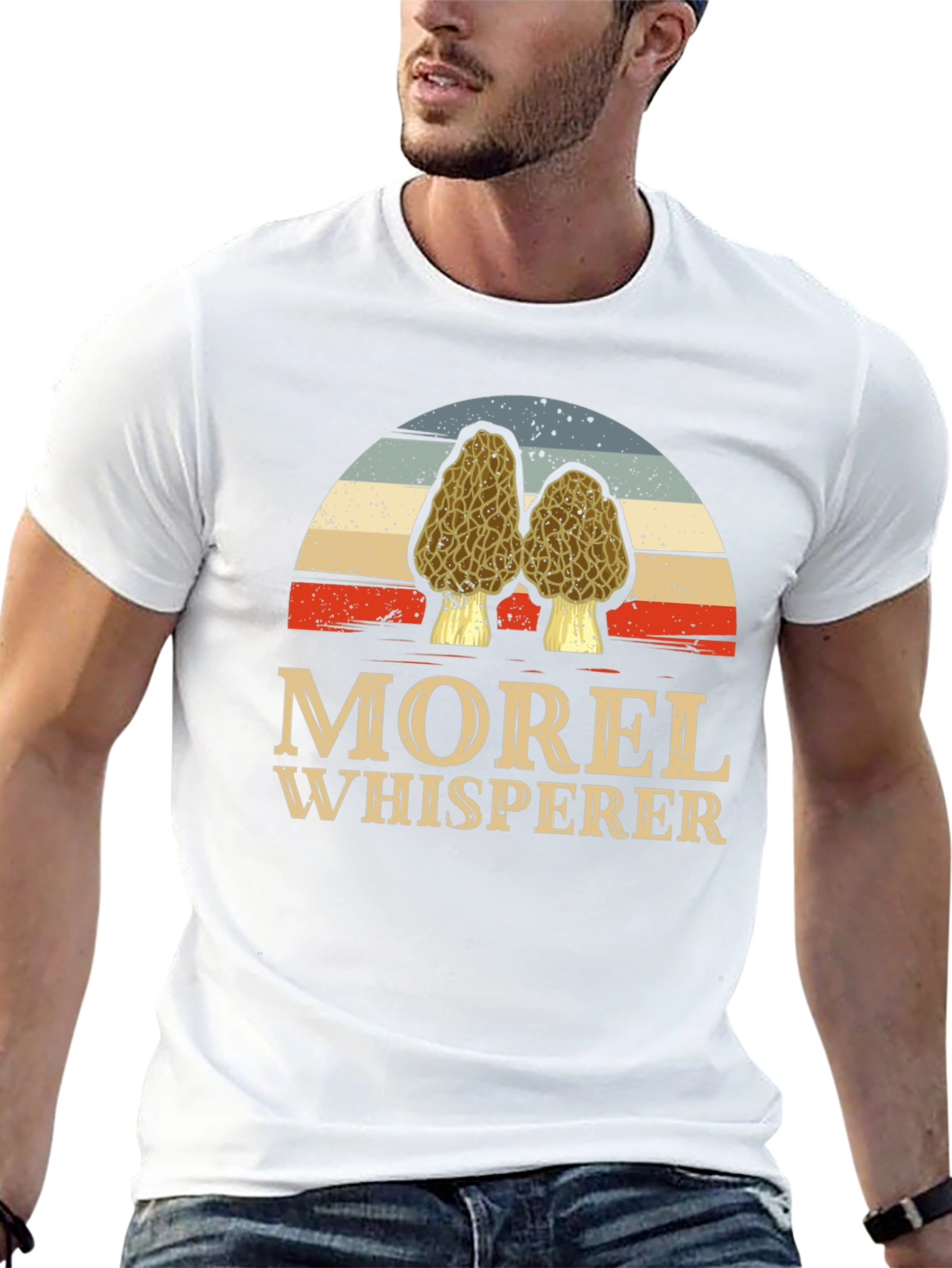 Morel Whisperer T-Shirt Mushroom Hunting Tee