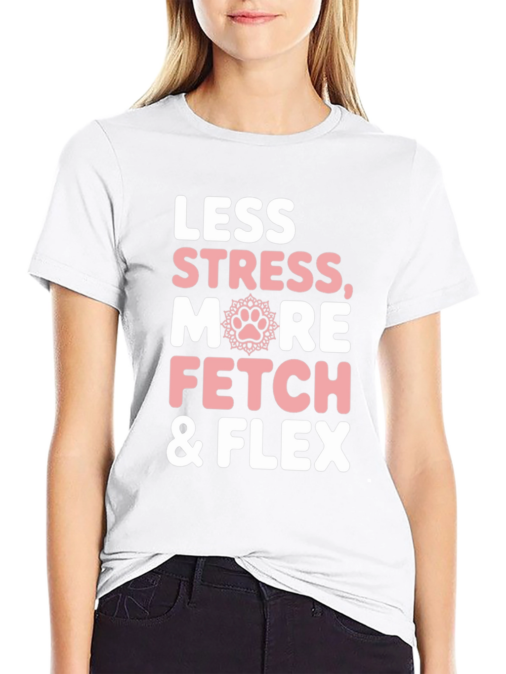 Less Stress More Fetch & Flex Graphic Tee