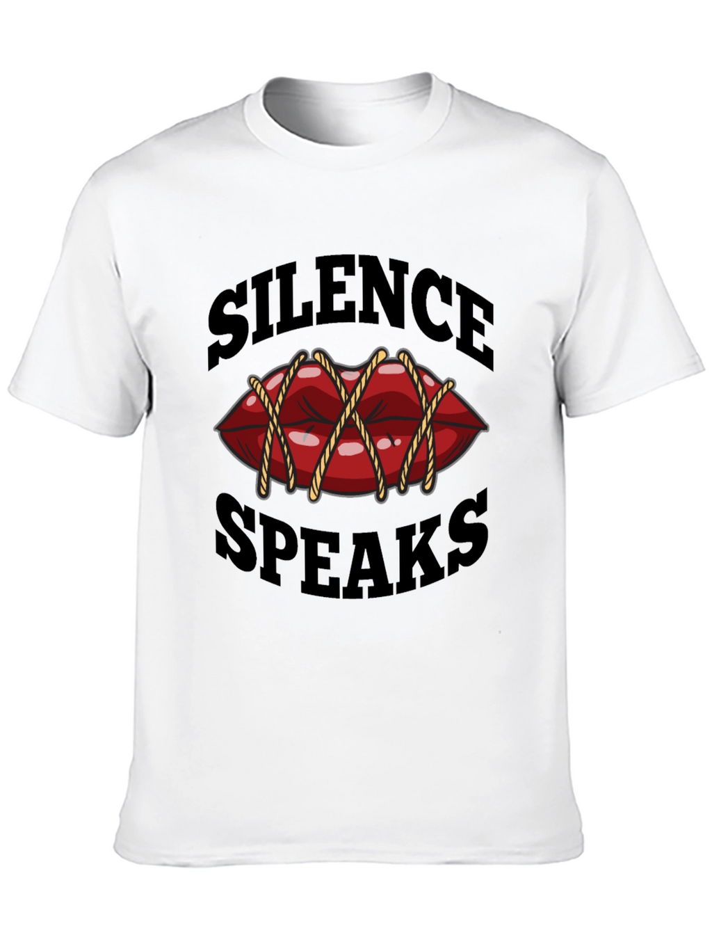 Silence Speaks T-Shirt - Unique Graphic Tee