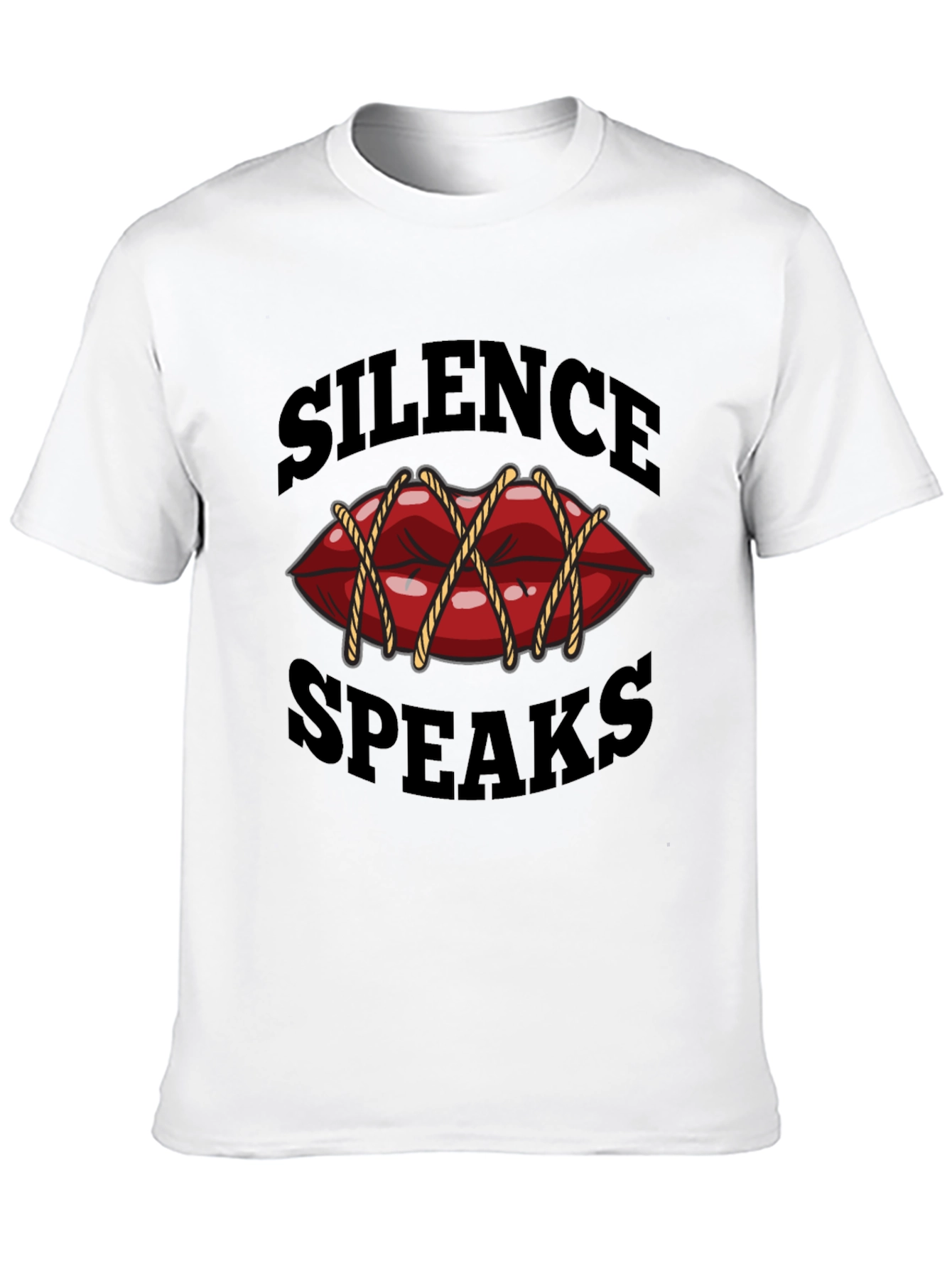 Silence Speaks T-Shirt - Unique Graphic Tee