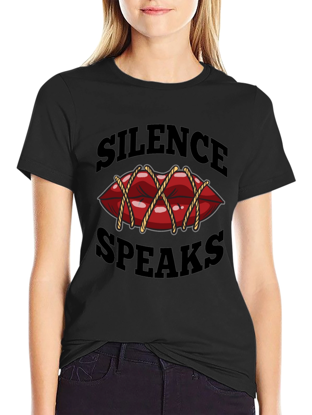 Silence Speaks T-Shirt - Unique Graphic Tee