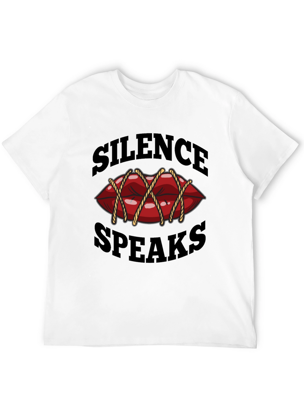 Silence Speaks T-Shirt - Unique Graphic Tee