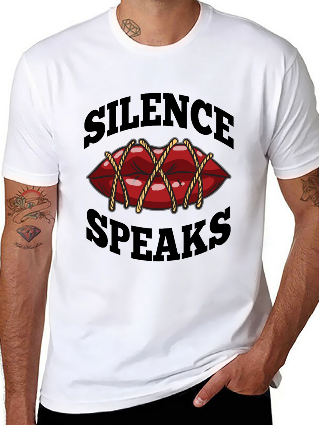 Silence Speaks T-Shirt - Unique Graphic Tee