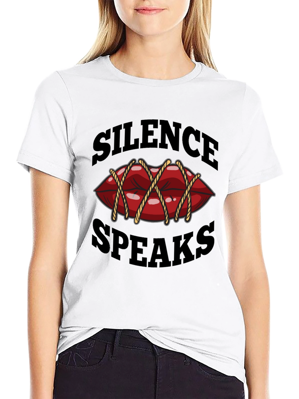 Silence Speaks T-Shirt - Unique Graphic Tee