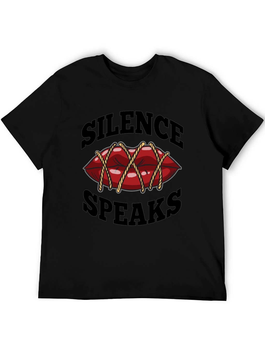 Silence Speaks T-Shirt - Unique Graphic Tee