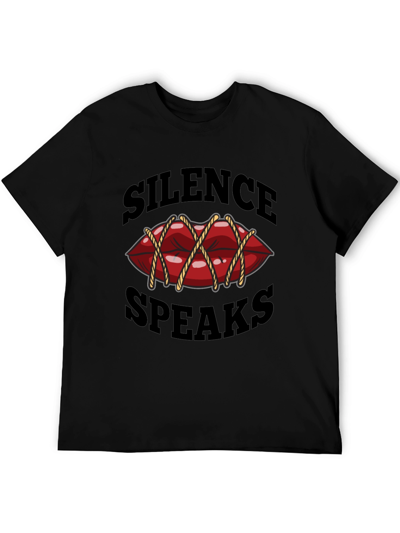 Silence Speaks T-Shirt - Unique Graphic Tee