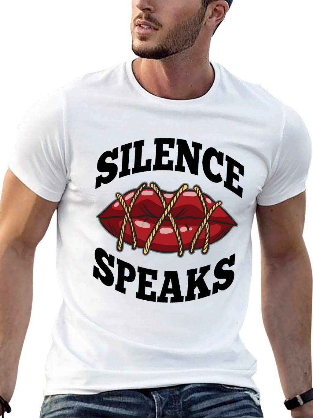 Silence Speaks T-Shirt - Unique Graphic Tee
