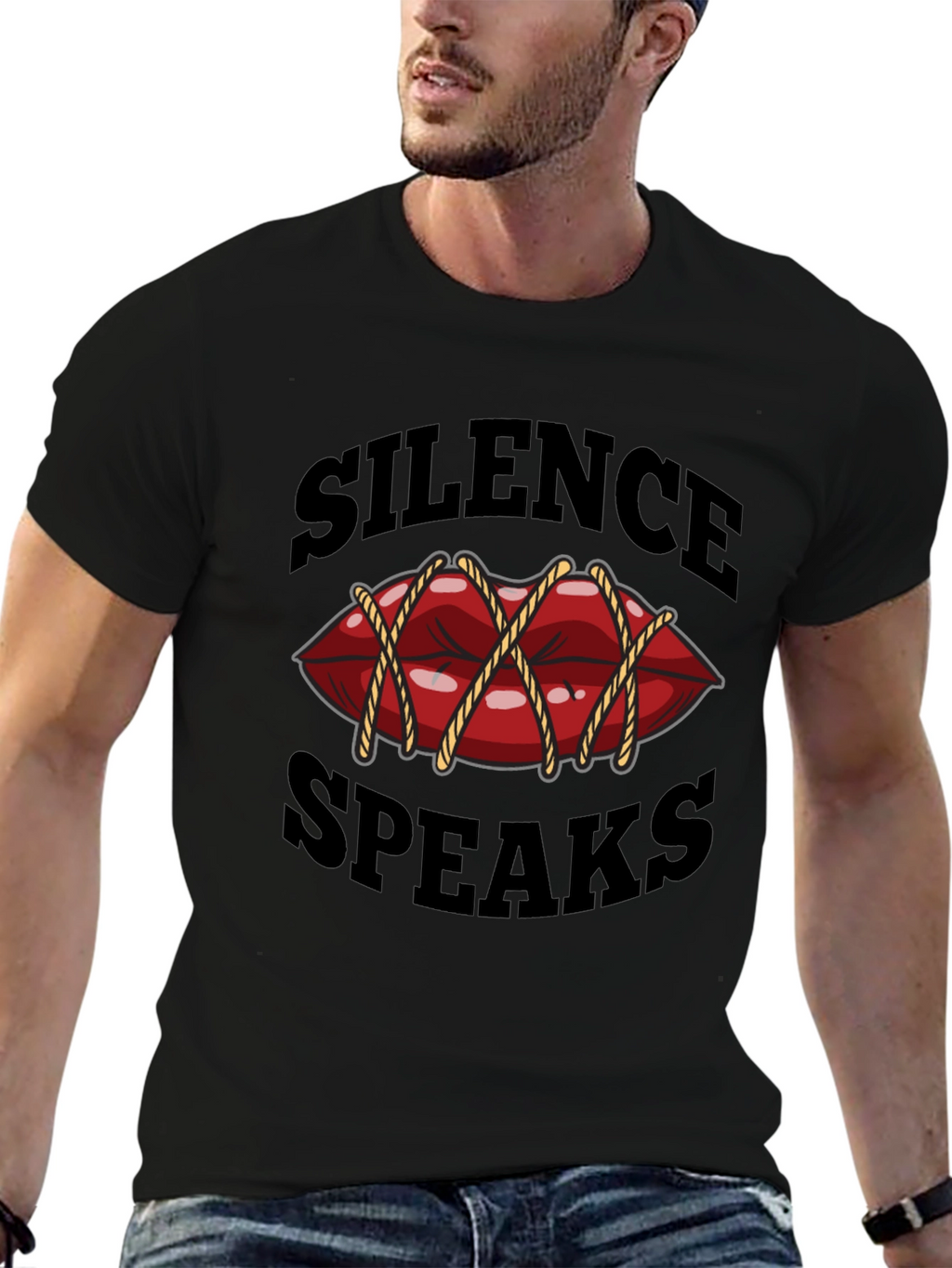 Silence Speaks T-Shirt - Unique Graphic Tee