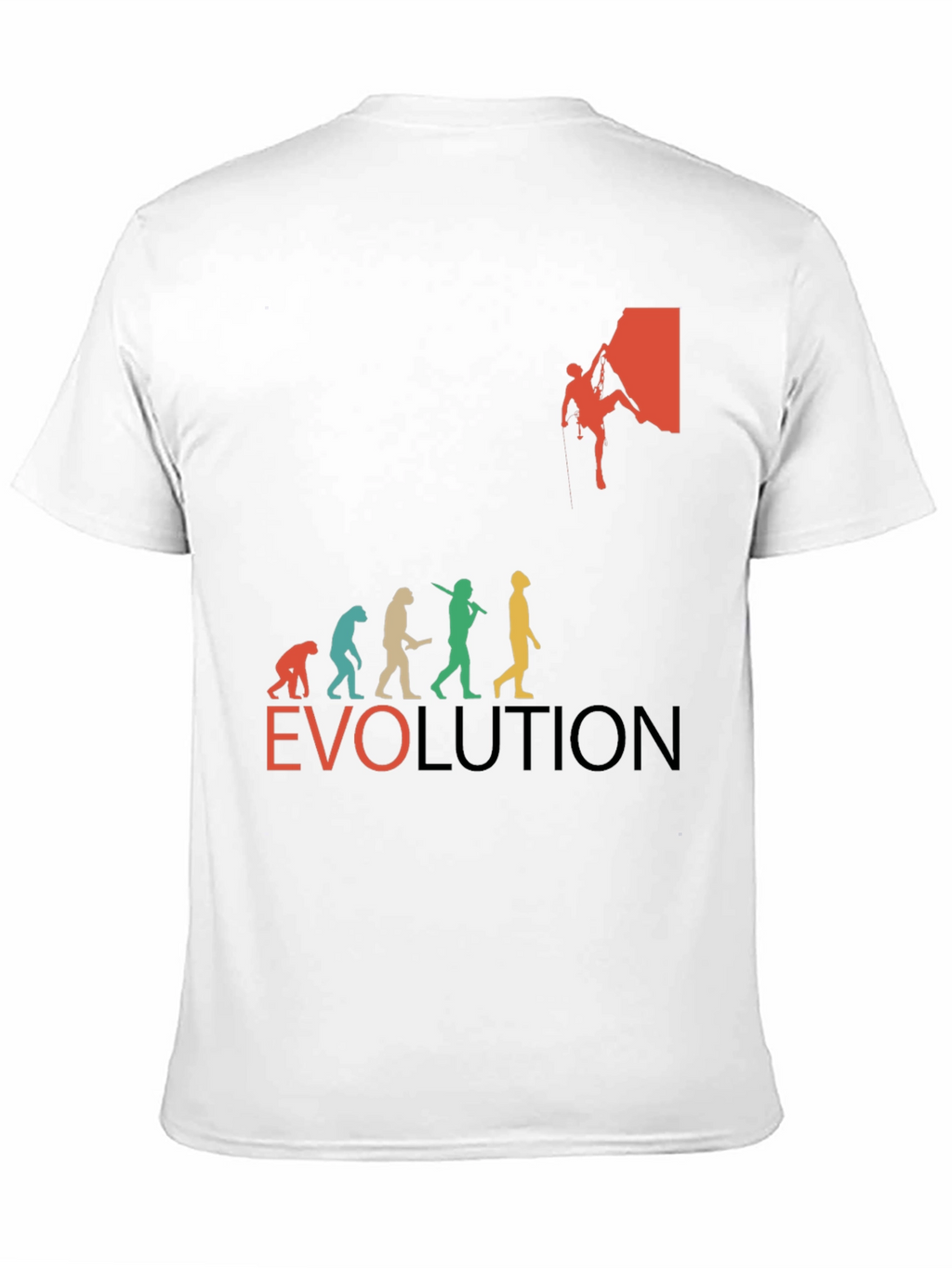 Evolution of Climbing T-Shirt - Black Crew Neck