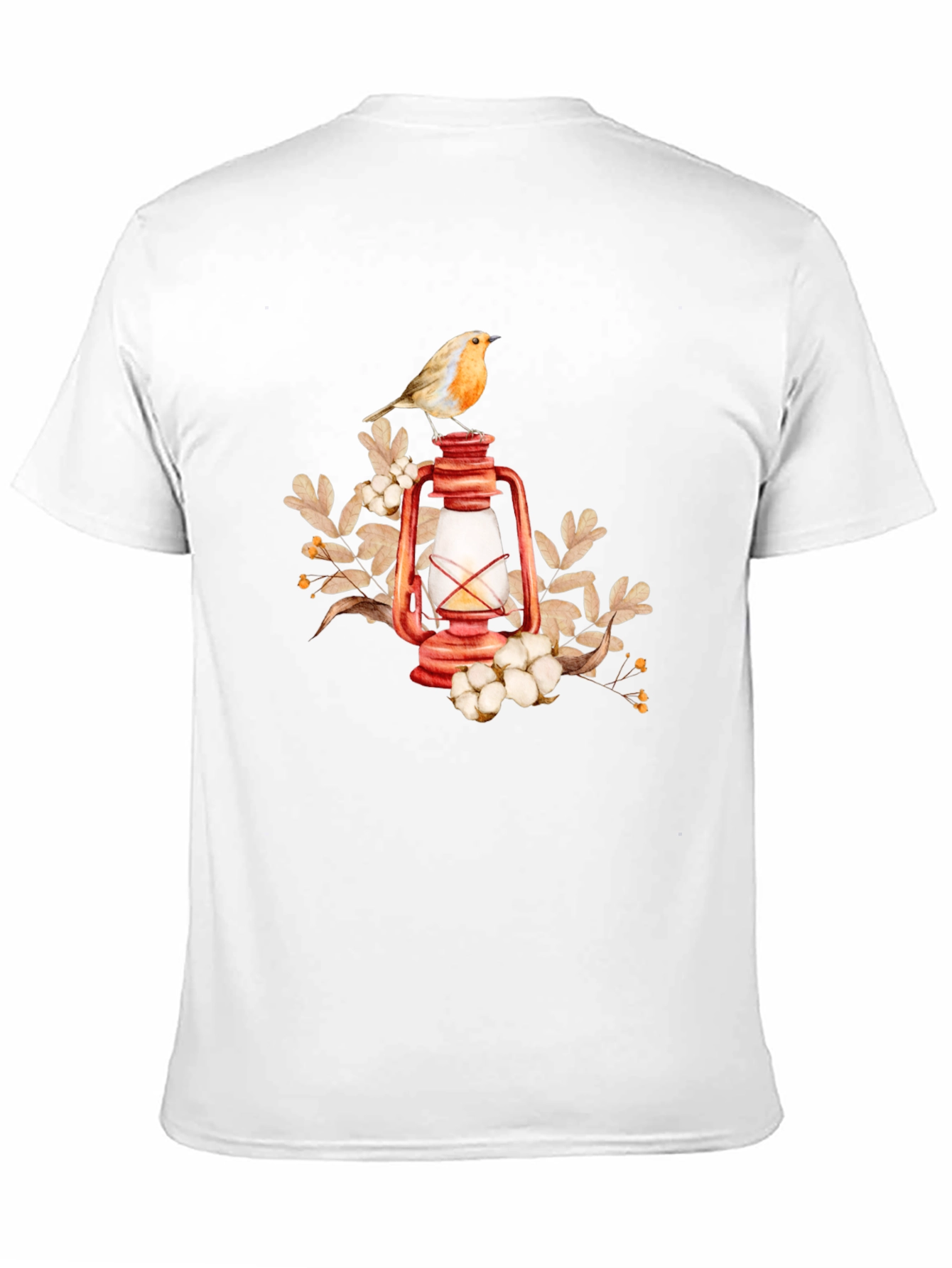 Bird on Lantern Graphic Tee - Black
