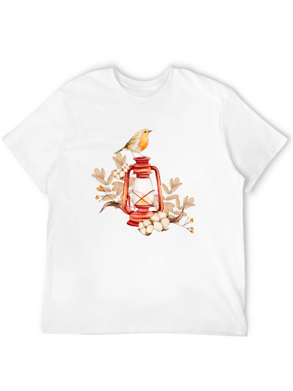 Bird on Lantern Graphic Tee - Black