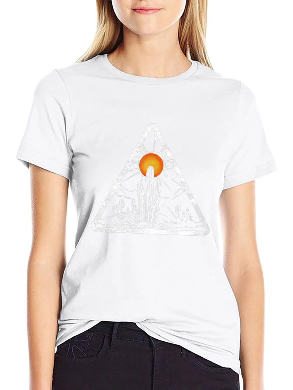 Desert Sunset Triangle Graphic Tee