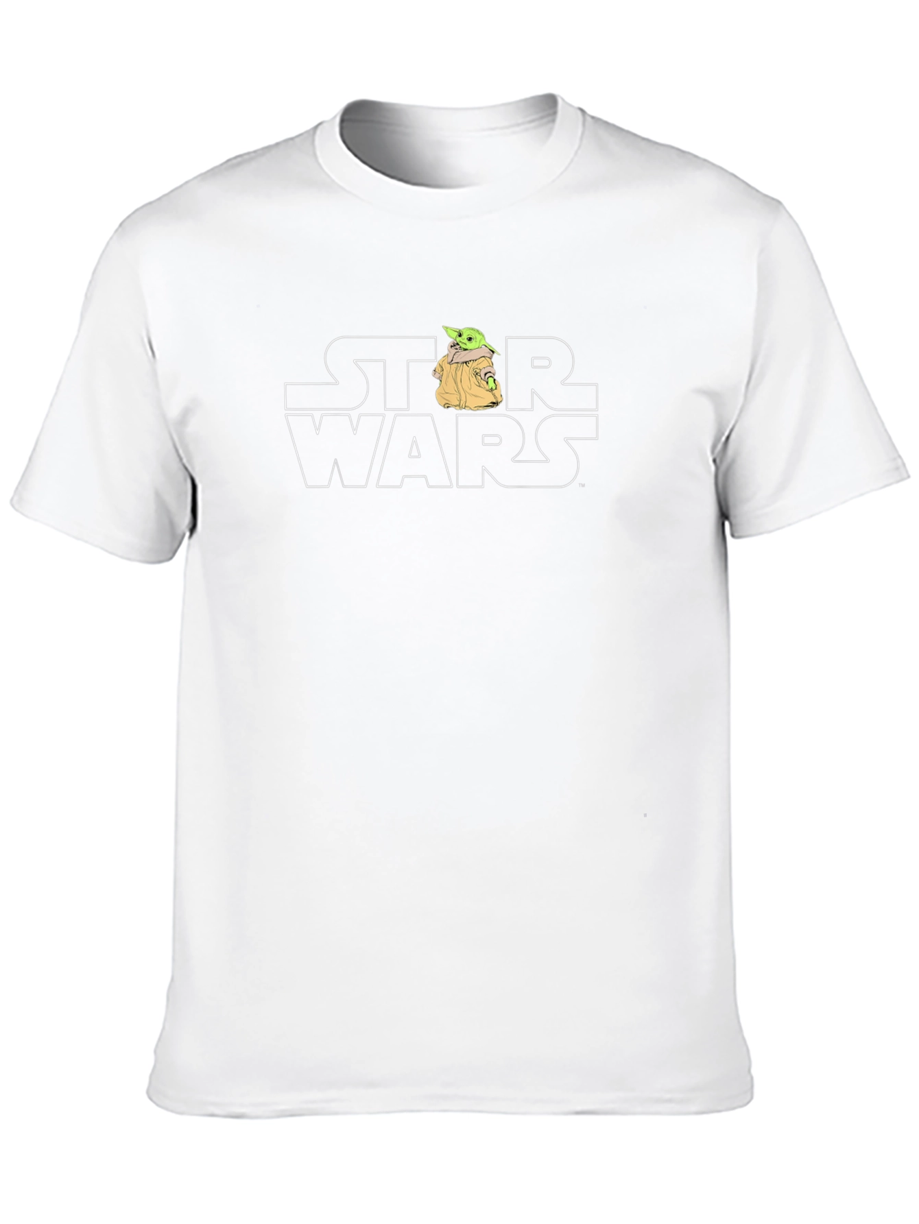 Star Wars Baby Yoda Bulldog Mens Black T-Shirt