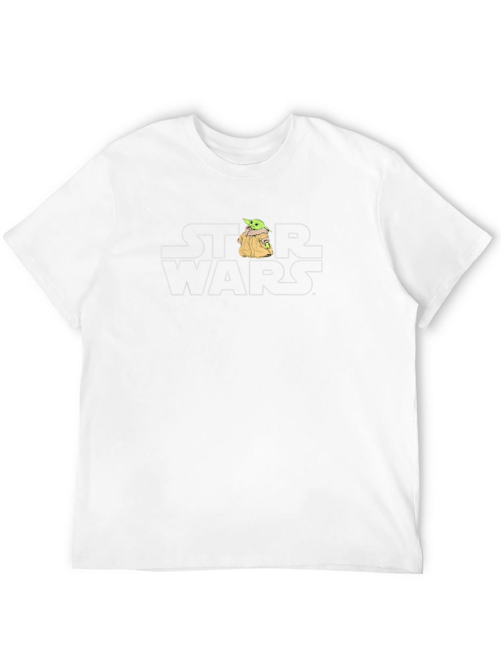 Star Wars Baby Yoda Bulldog Mens Black T-Shirt