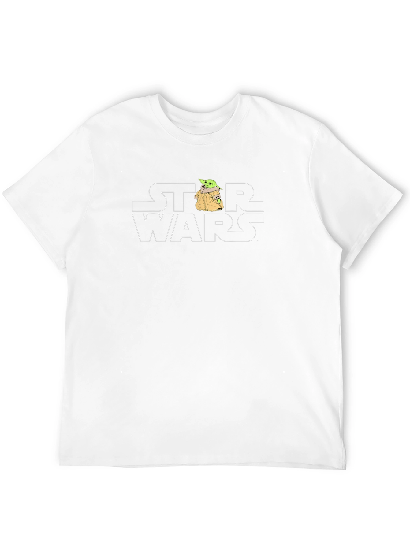 Star Wars Baby Yoda Bulldog Mens Black T-Shirt