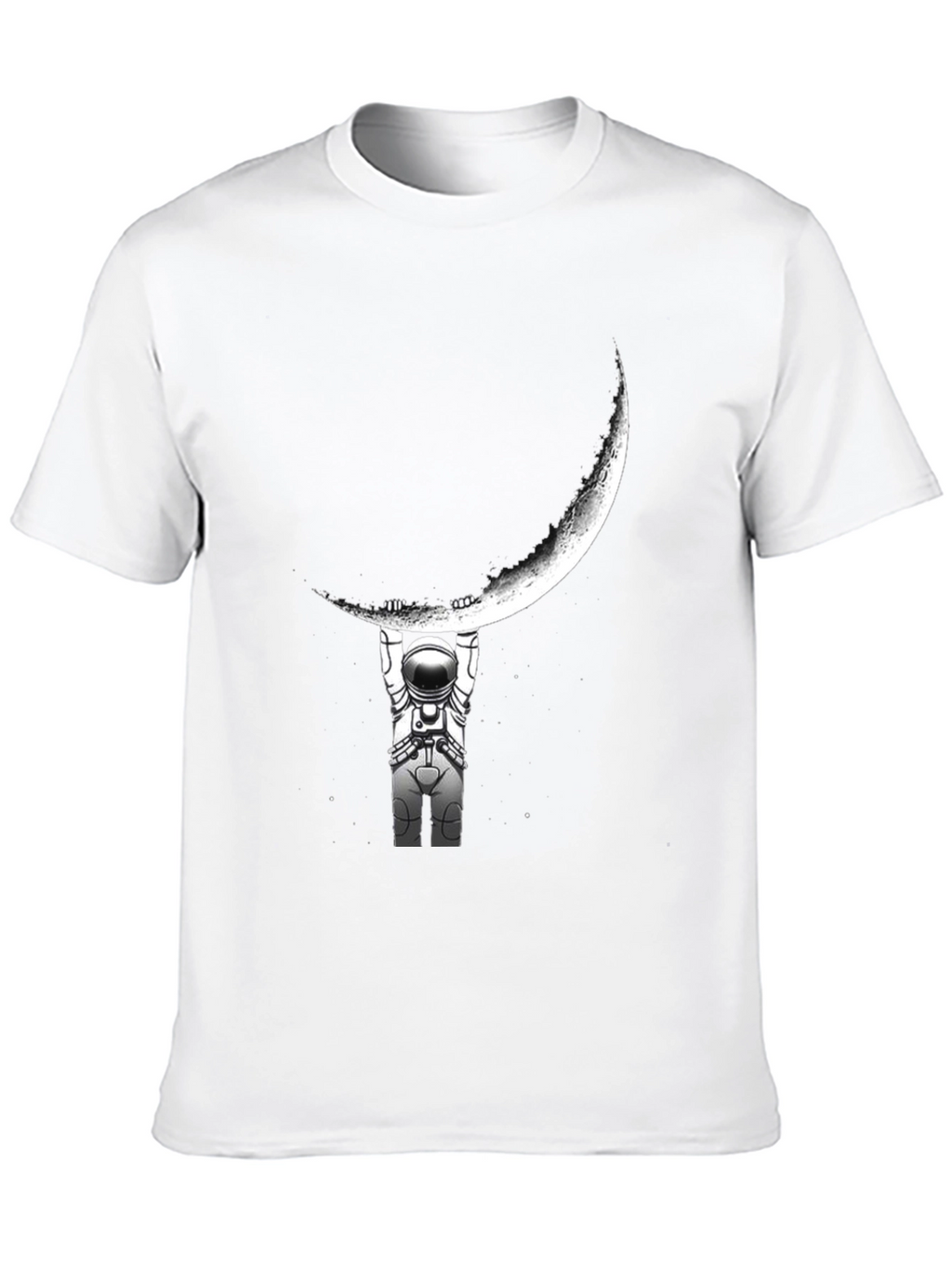 Astronaut Moon Lift Graphic T-Shirt