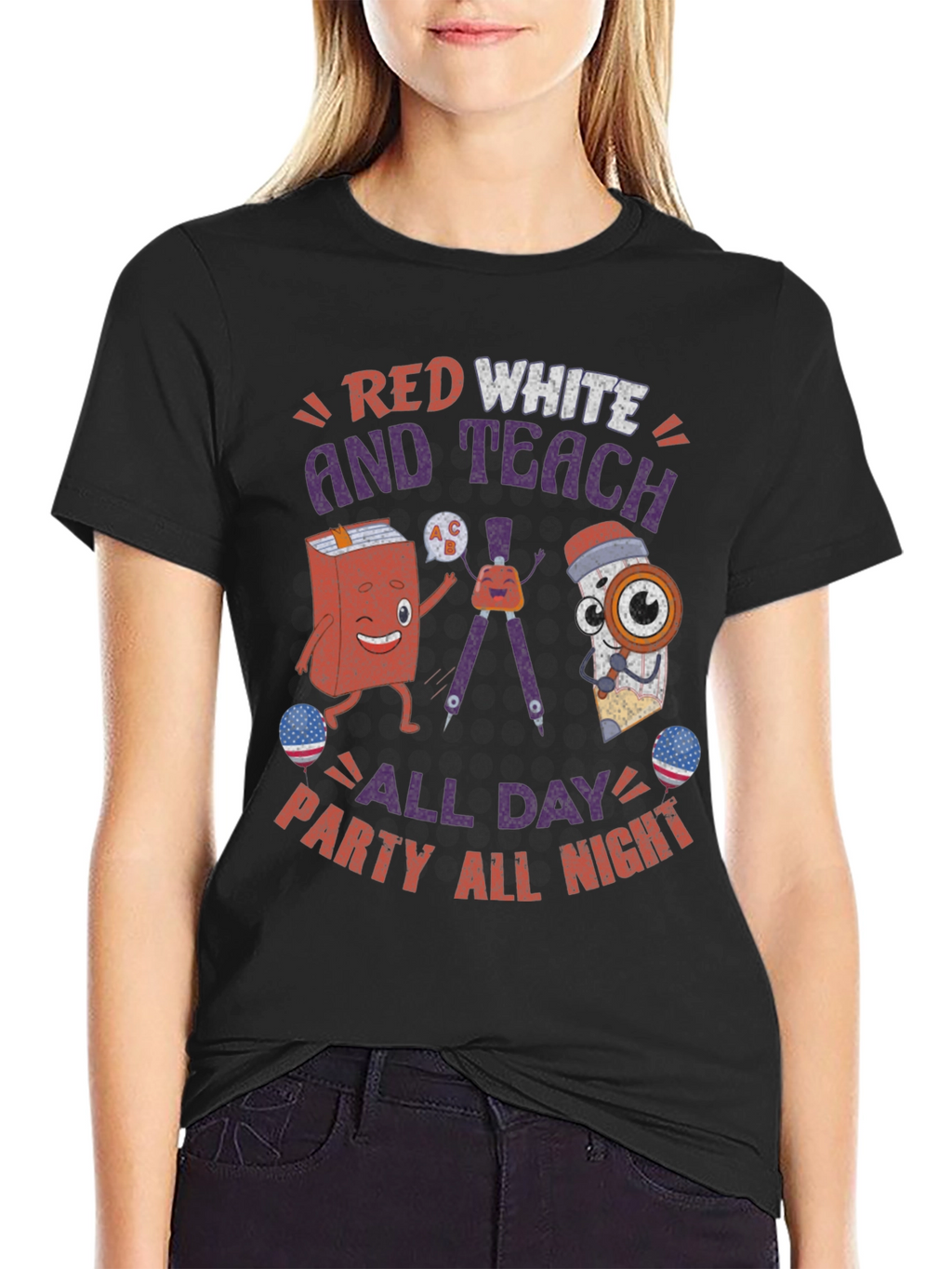 Red White and Teach T-Shirt