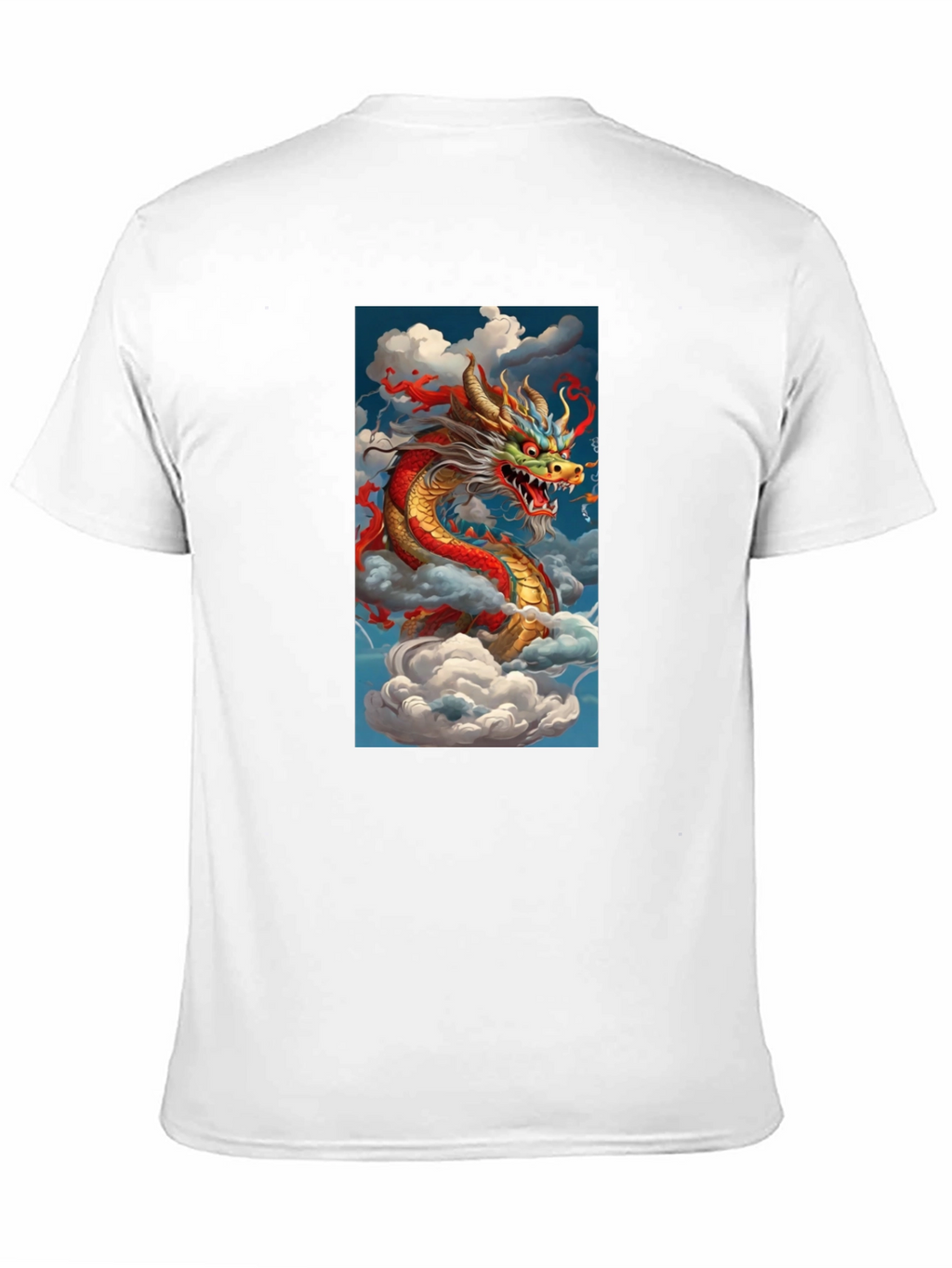 Dragon Graphic Tee - Mens Black Cotton T-Shirt