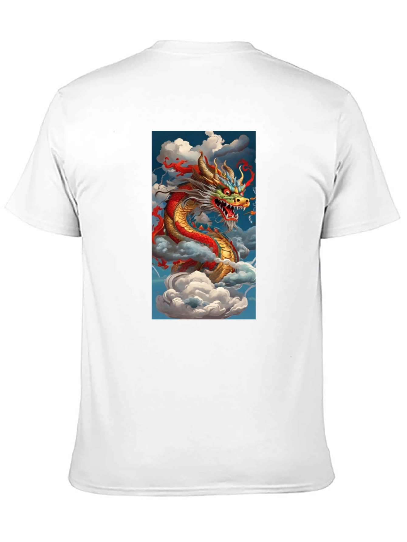 Dragon Graphic Tee - Mens Black Cotton T-Shirt