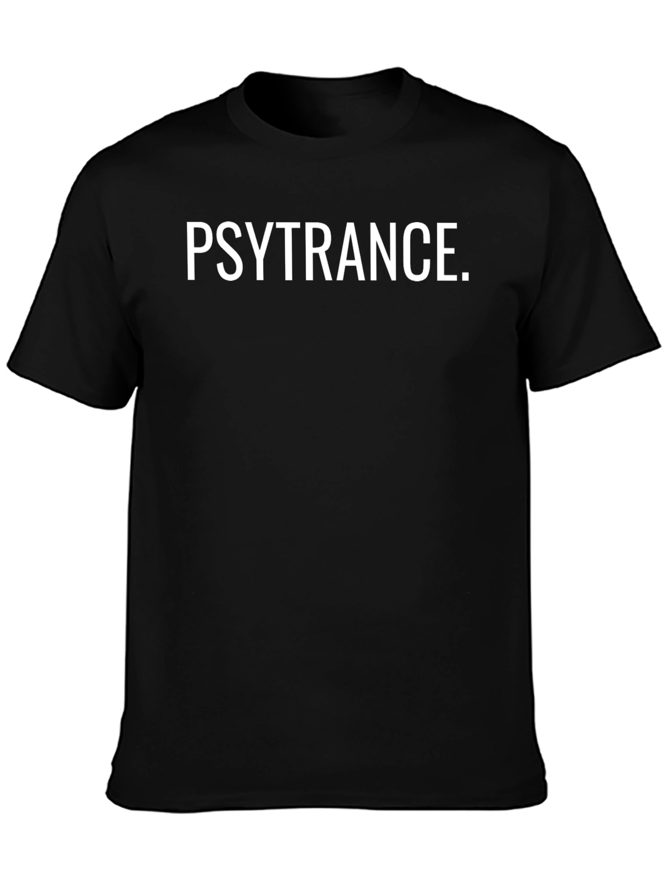 Psytrance Graphic T-Shirt - Black Cotton Tee