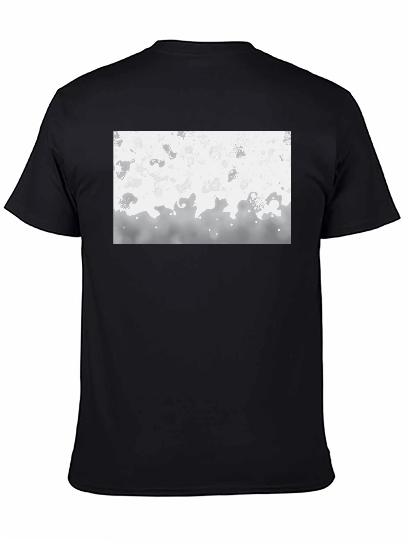 Abstract Pattern Black T-Shirt
