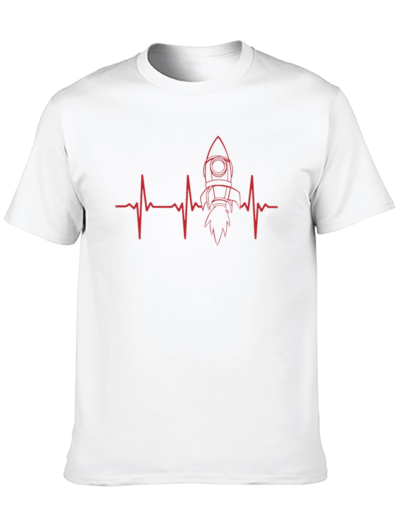 Rocket Heartbeat T-Shirt - Mens Black Tee