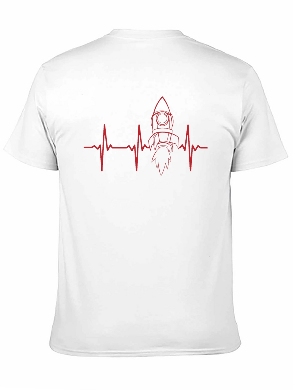 Rocket Heartbeat T-Shirt - Mens Black Tee