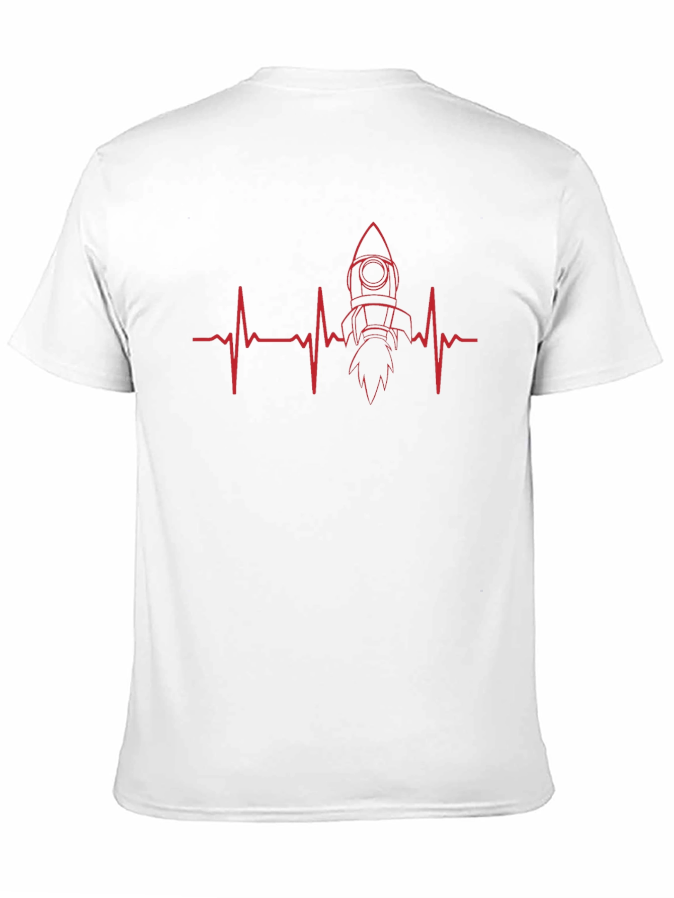 Rocket Heartbeat T-Shirt - Mens Black Tee
