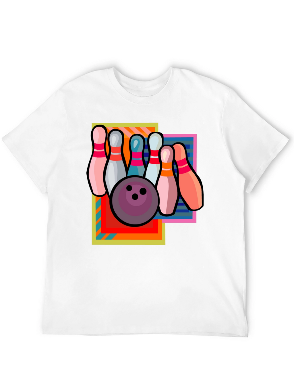 Retro Bowling T-Shirt - Strike Design