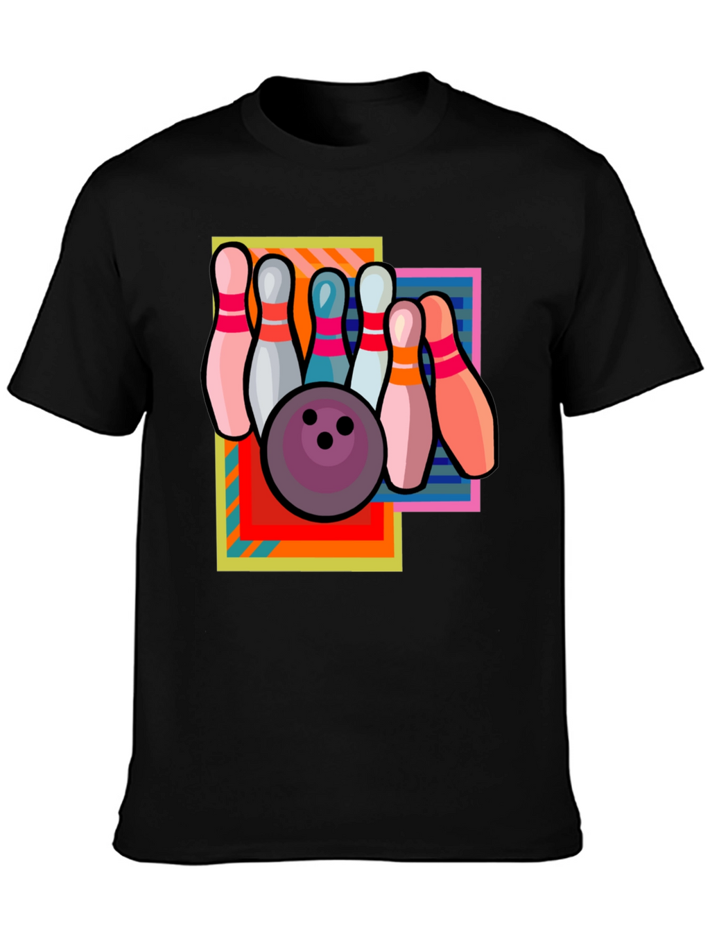 Retro Bowling T-Shirt - Strike Design