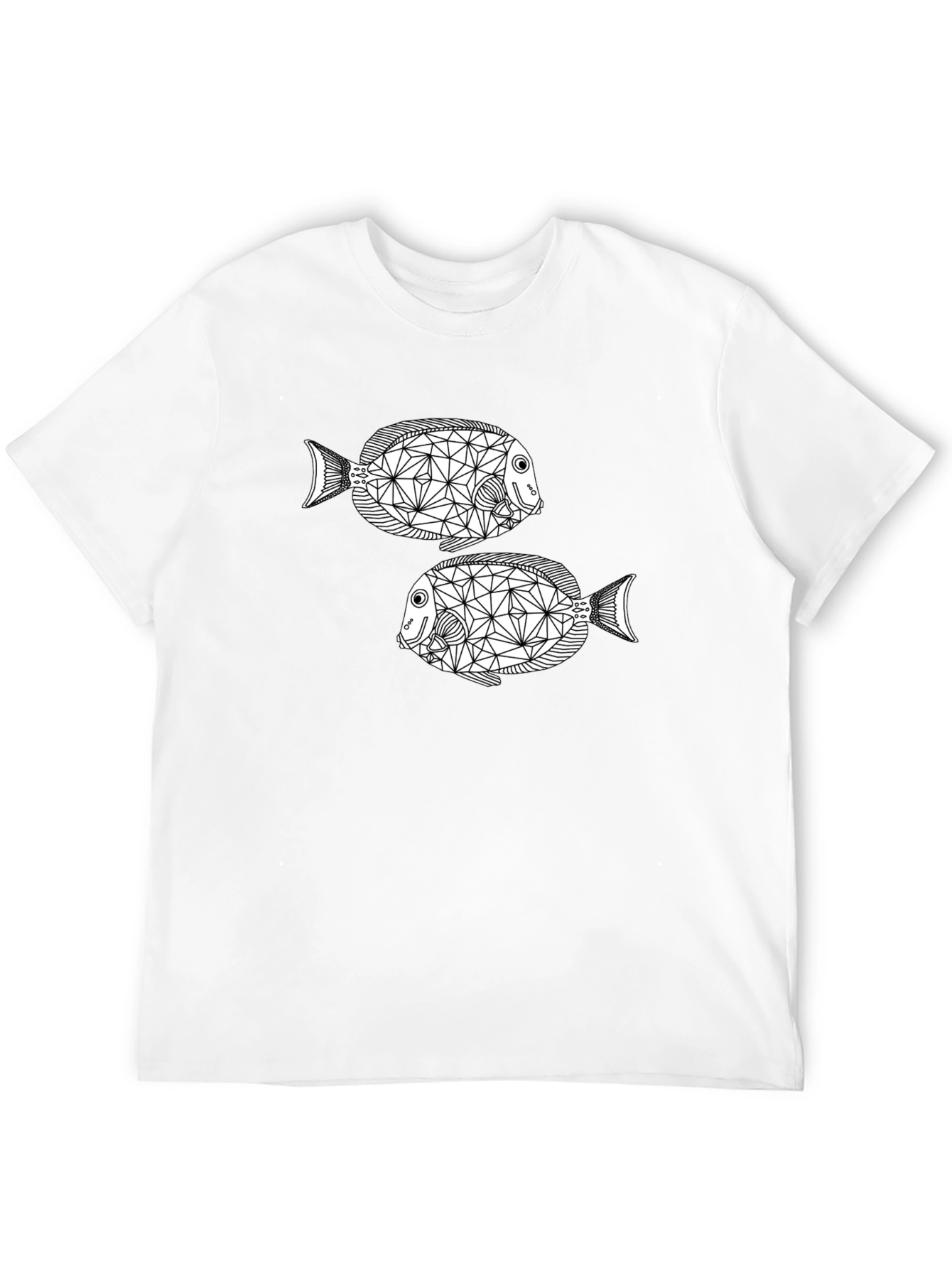Geometric Fish Graphic Tee