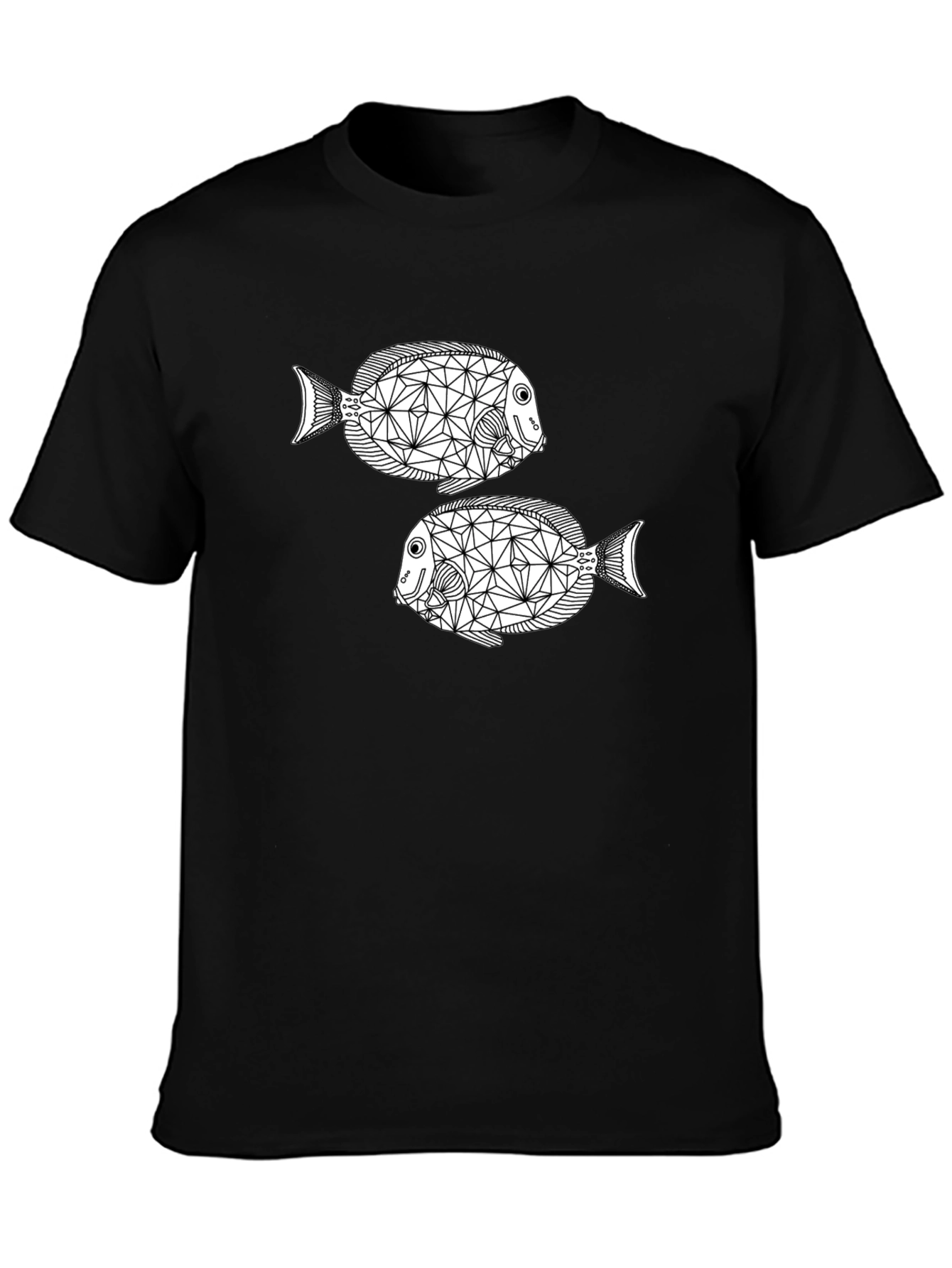 Geometric Fish Graphic Tee