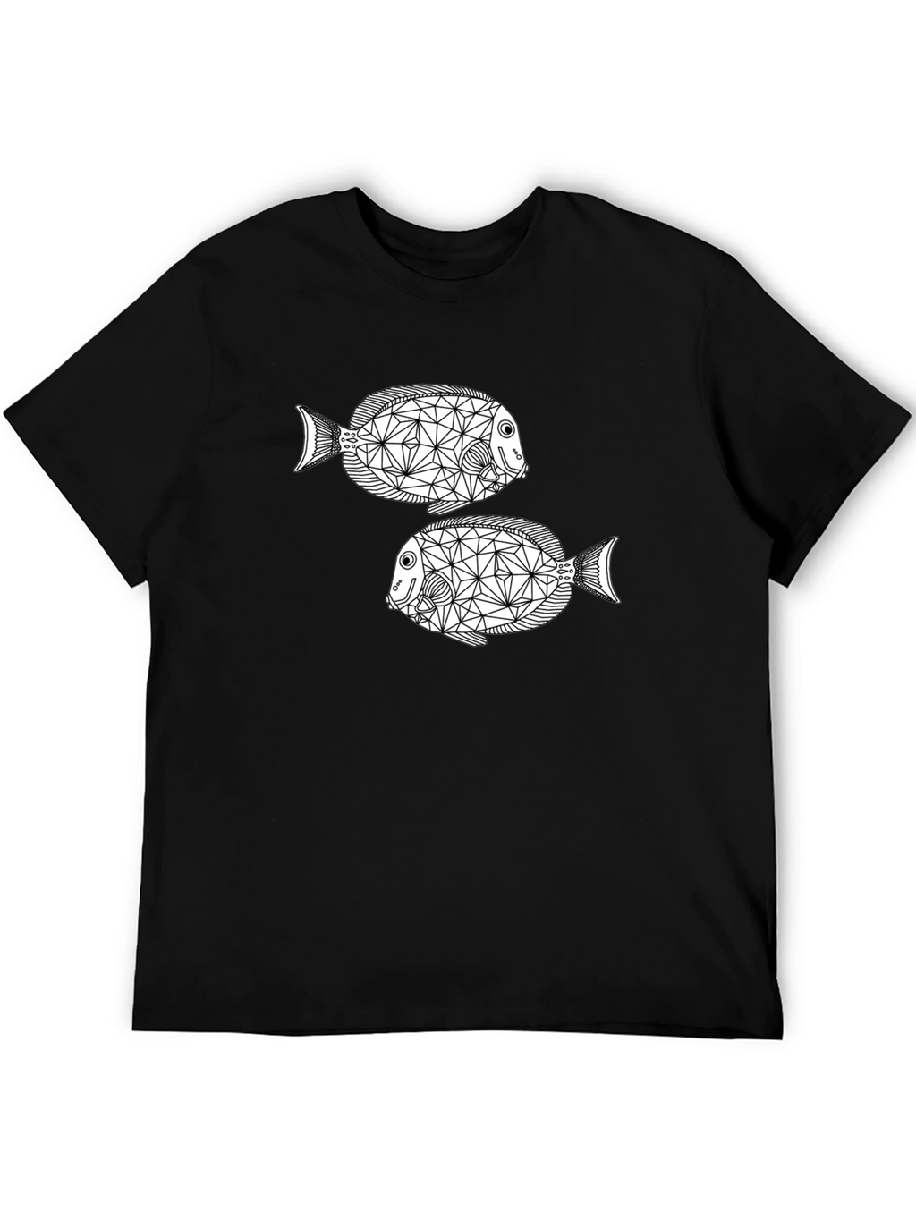 Geometric Fish Graphic Tee