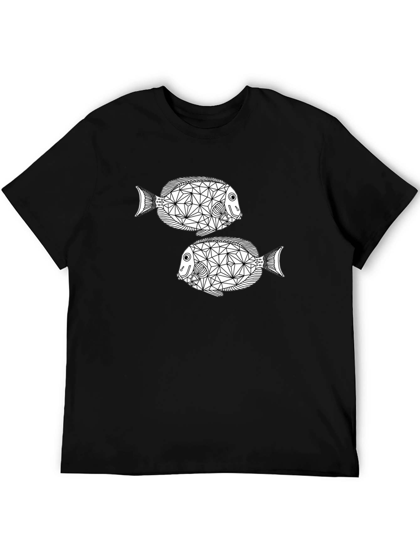 Geometric Fish Graphic Tee