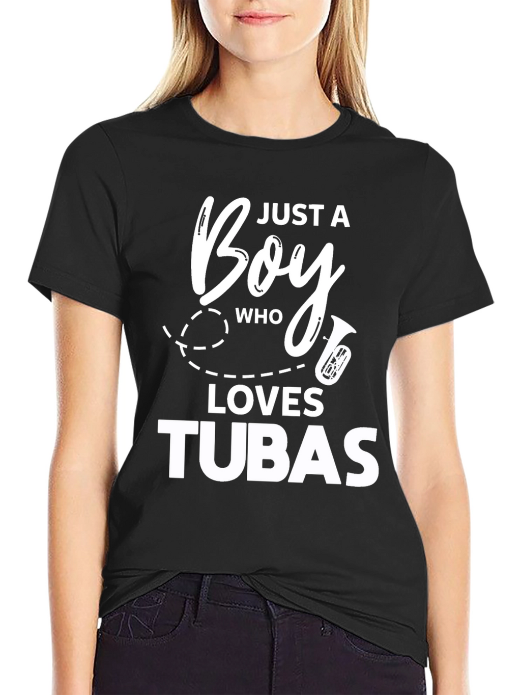 Just A Boy Who Loves Tubas - Graphic Tee