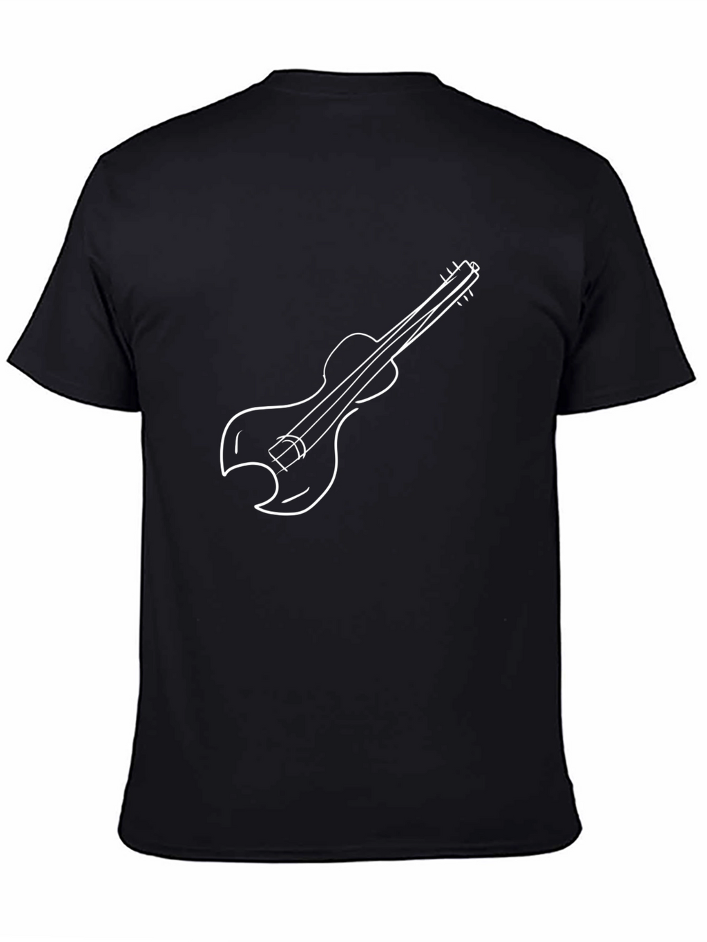 Guitar Graphic Black T-Shirt