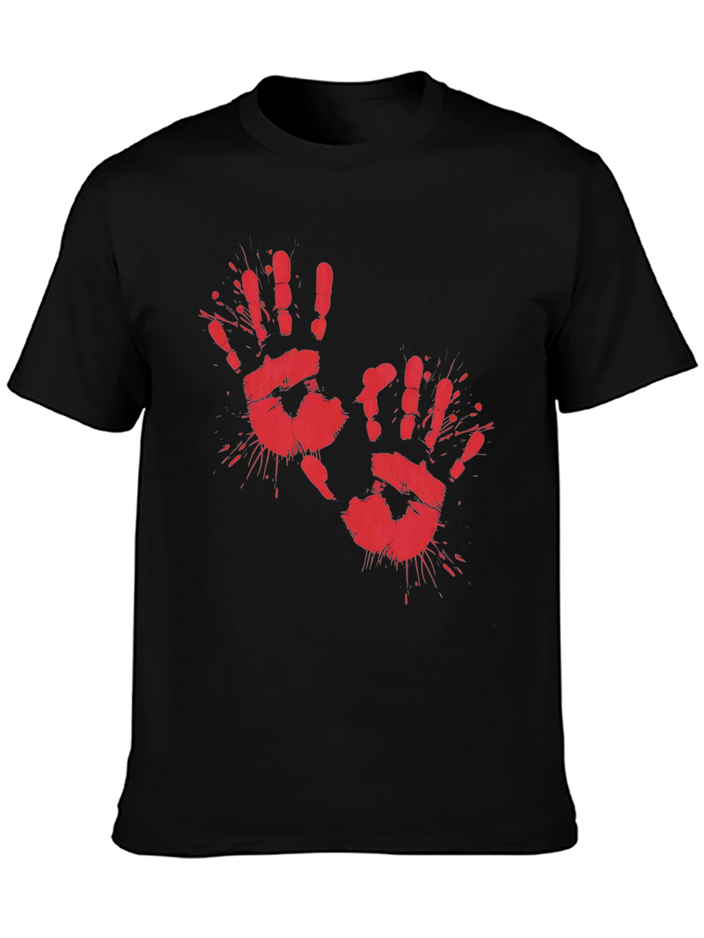 Bloody Handprint Graphic Tee - Halloween