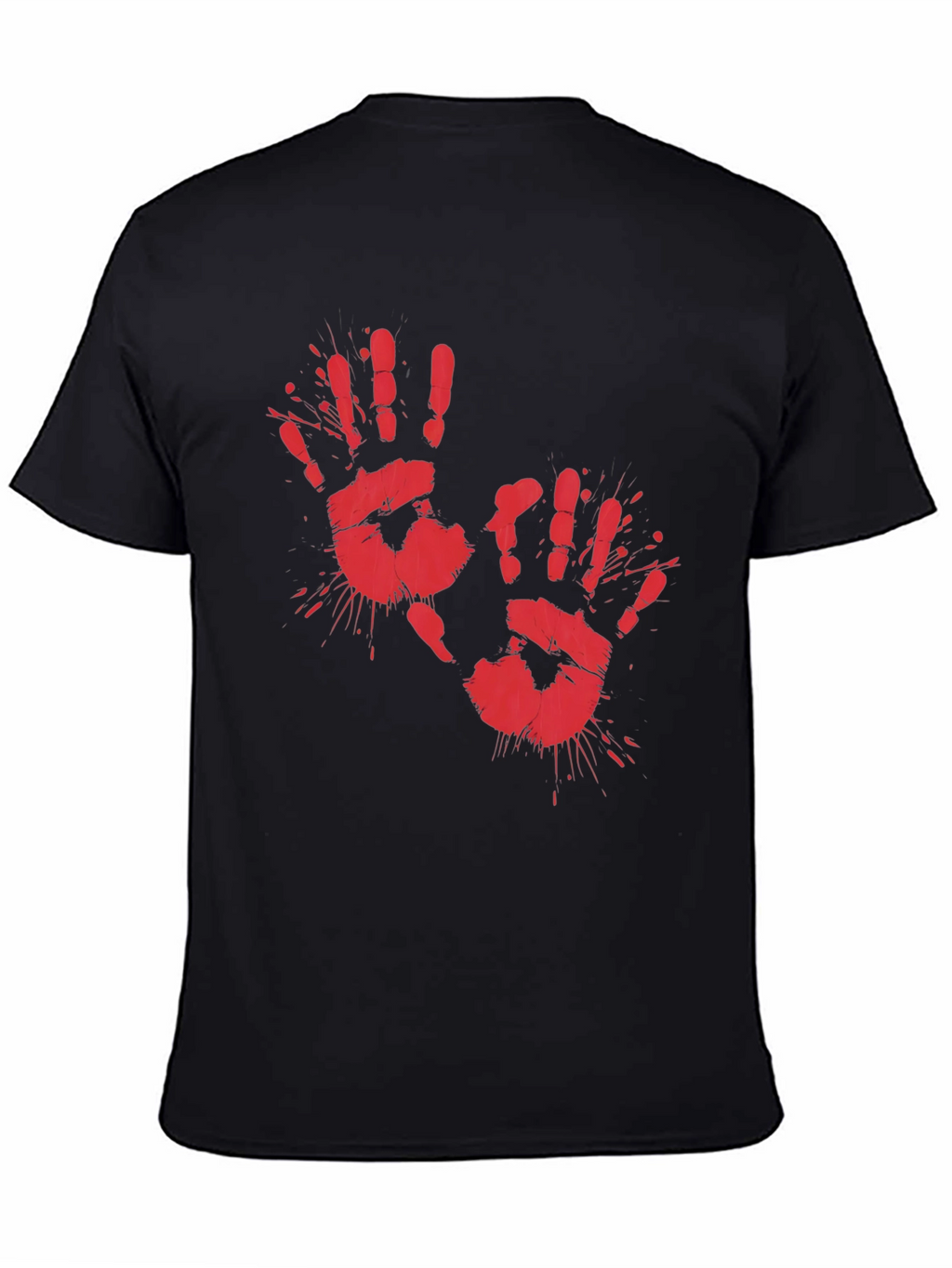 Bloody Handprint Graphic Tee - Halloween