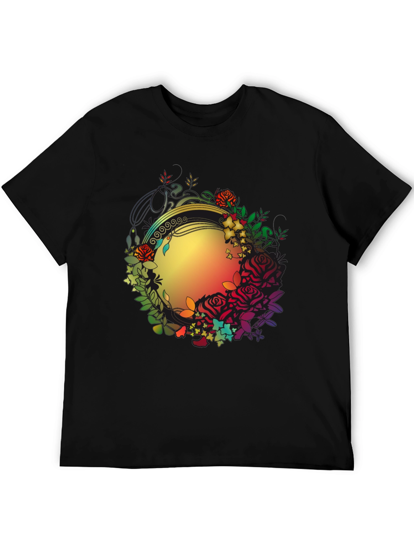 Floral Circle Graphic Tee